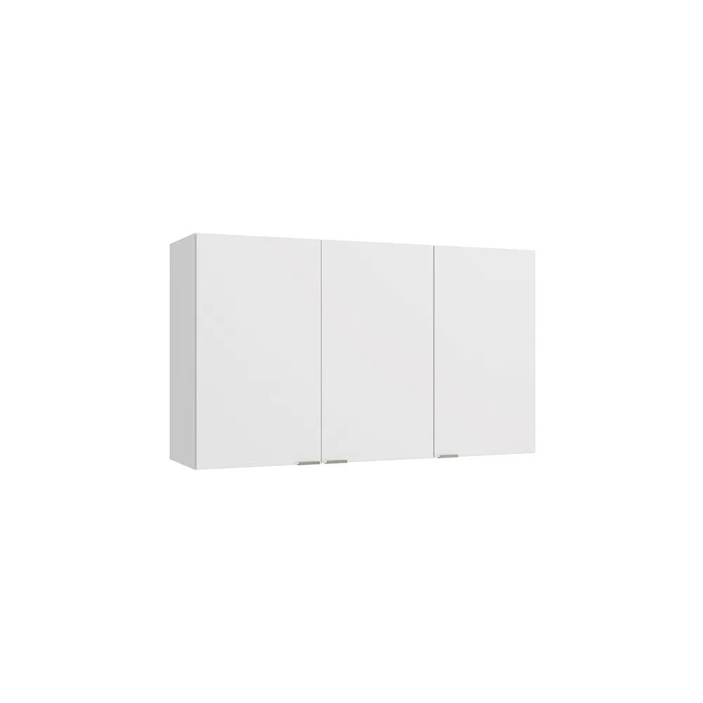 imagem de Armário Aéreo  Suprema 3 Portas Branco 1,20m x 34cm Kappesberg - L634-BR